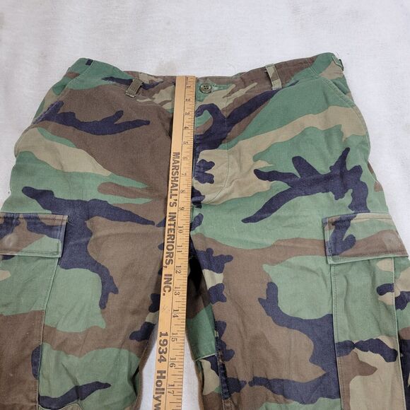 Military Pants Mens Sz M US Army Woodland Camo Liner Cold Y2k Gorpcore Grunge - Picture 8 of 15
